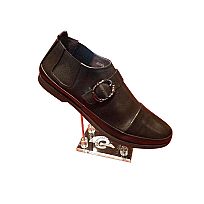 Leather Shoes - 252B3--BLACK-LEATHER