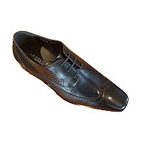 Leather Shoes - 612-1A-BLACK