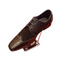 Leather Shoes - 612-1A--BLACK--NUBUCK-LACES
