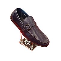 Leather Shoes - 8206-1--NAVY-BLUE