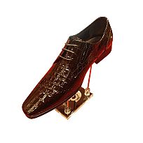 Leather Shoes - 612502--BLACK-CORCODILE