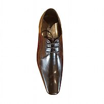 Leather Shoes - 612502--LEATHER-BLACK