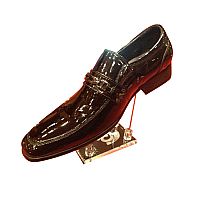 Leather Shoes - A6886--SHINIG-BLACK