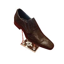 Leather Shoes - AH-11954-3-LEATHER-101-BLACK