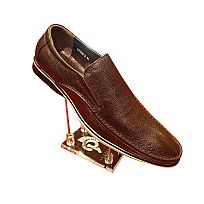 Leather Shoes - KV688-3--BROWN