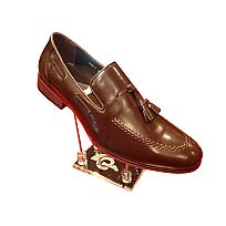 Leather Shoes - 082-1--SHINING-BROWN